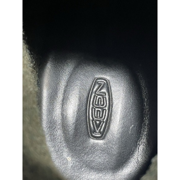 Keen Leather Booties Wedge Heel Chukka Boots Taupe Brindle Size 10  Brown Lined - Picture 9 of 12